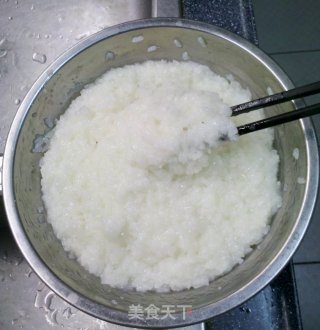 糯米豆沙切糕的做法步骤：4