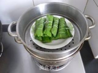 粽叶粉蒸肉的做法步骤：7