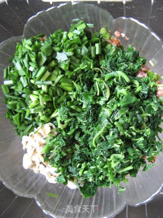 野菜飘香【苋菜锅贴】的做法步骤：5