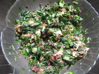 野菜飘香【苋菜锅贴】的做法步骤：6