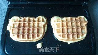 可爱的小熊松饼的做法步骤：3