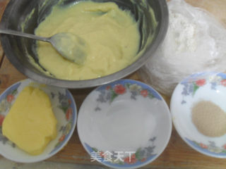 香草卡仕达吐司（中种法）的做法步骤：16