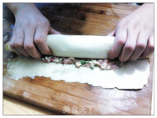 蒸腐皮包肉的做法步骤：3