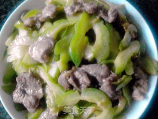 牛肉炒苦瓜的做法步骤：4