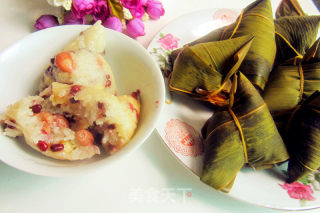 端午节吃粽子------今天包了花生莲子肉粽的做法步骤：11