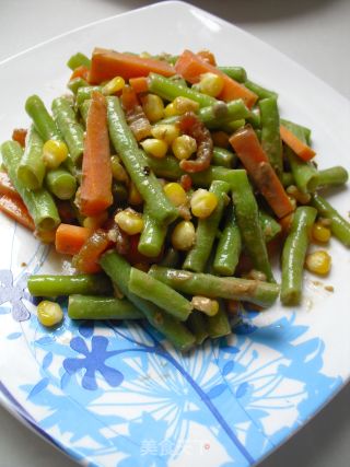 玉米香虾拌豇豆的做法步骤：9