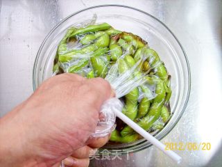 无氧香糟毛豆的做法步骤：7