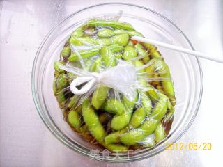 无氧香糟毛豆的做法步骤：8