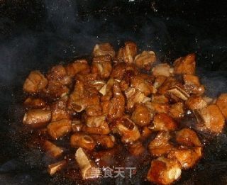 四川风味干豇豆烧排骨----口水长流的做法步骤：5