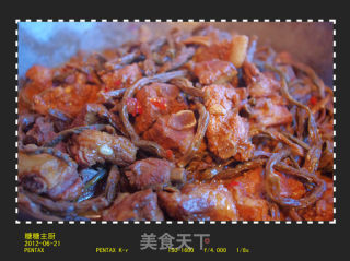 四川风味干豇豆烧排骨----口水长流的做法步骤：6