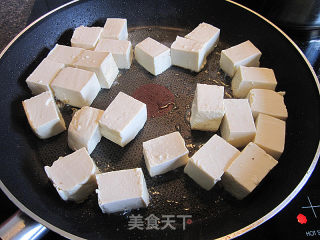 淮盐干煎培根豆腐的做法步骤：5