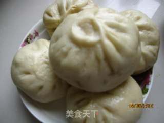 南瓜腊肉蒸包的做法步骤：9