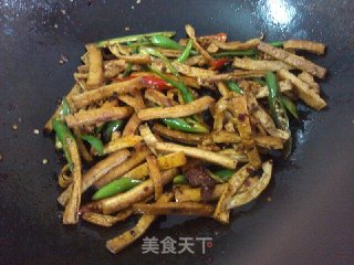 干煸豆干的做法步骤：4