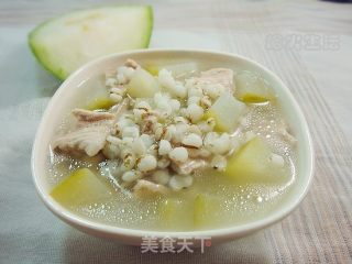 三高食谱——冬瓜薏仁瘦肉粥的做法步骤：8