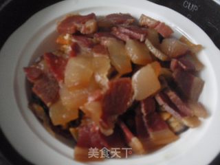 产后最佳的滋补——火腿蒸淡菜的做法步骤：5