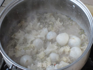 荔枝银耳绿豆爽的做法步骤：7