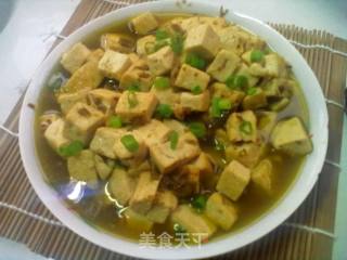 碎米芽菜烧豆腐的做法步骤：10