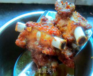 油酥孜然排骨的做法步骤：7