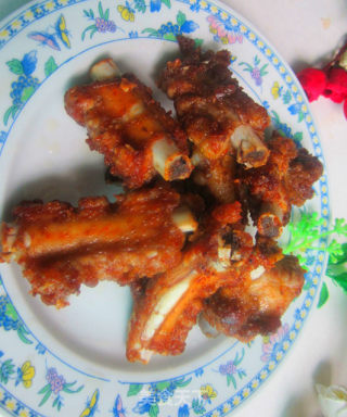 油酥孜然排骨的做法步骤：8