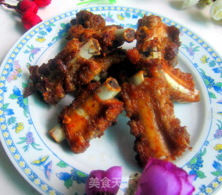 油酥孜然排骨的做法步骤：9