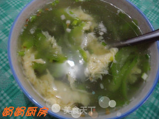 【夏天的菜】----清爽丝瓜蛋汤！的做法步骤：5