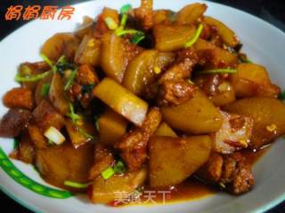 白萝卜烧肉的做法步骤：9