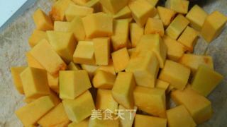 南瓜紫薯甜羹的做法步骤：2