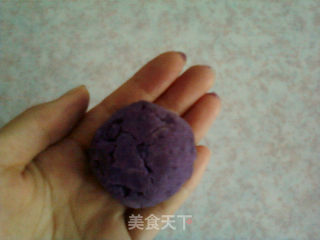 蜂蜜紫薯豆沙饼的做法步骤：10