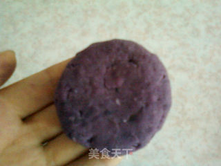 蜂蜜紫薯豆沙饼的做法步骤：11