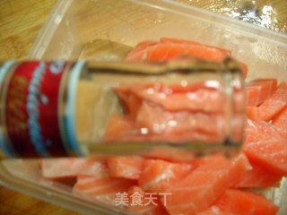 香煎三文鱼条的做法步骤：4