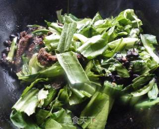 豆豉鲮鱼油麦菜的做法步骤：8