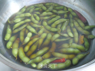 五香毛豆的做法步骤：4