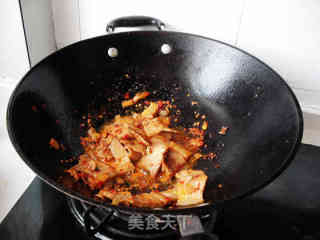 花菜回锅肉的做法步骤：7