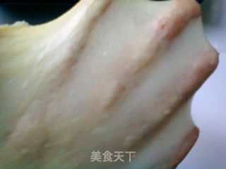 豆沙花型面包的做法步骤：2