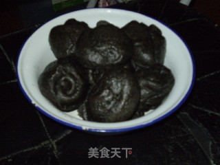 黑芝麻花卷的做法步骤：12