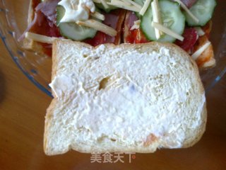 自制三明治的做法步骤：5