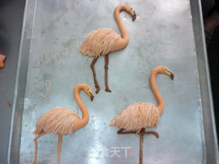 花色面点------火烈鸟的做法步骤：9