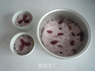 紫薯蜜豆发糕的做法步骤：4