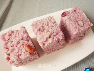 紫薯蜜豆发糕的做法步骤：8