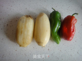 椒香藕丝的做法步骤：1