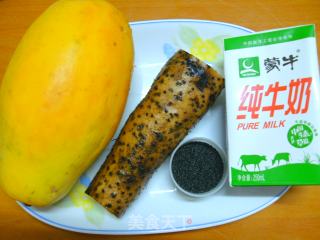 花样山药：牛奶木瓜山药的做法步骤：1