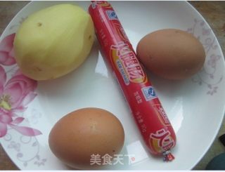 土豆鸡蛋饼的做法步骤：1