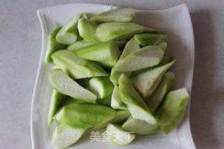 丝瓜面筋的做法步骤：3