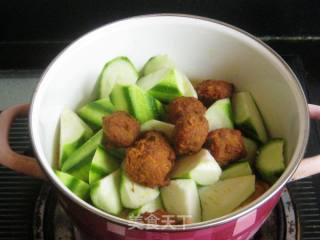 肉丸鲜虾炖豆腐的做法步骤：10