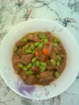 毛豆烧肉的做法步骤：9