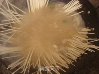 懒人版超简单好吃的肉丝青菜面条的做法步骤：6