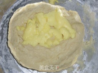 抹茶菠萝包的做法步骤：2