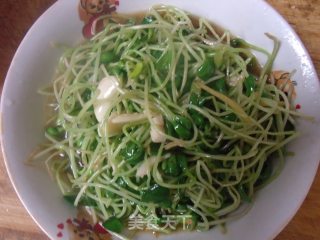 清炒豆苗的做法步骤：5