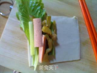 豆皮什锦卷的做法步骤：3