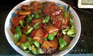 青椒土豆片的做法步骤：2